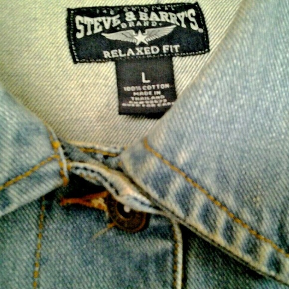 Vintage Blue Jean Denim Jacket Sz M-L - Picture 3 of 5